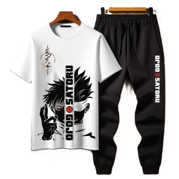 2 Pcs Men's Jersey Printed Track Suit