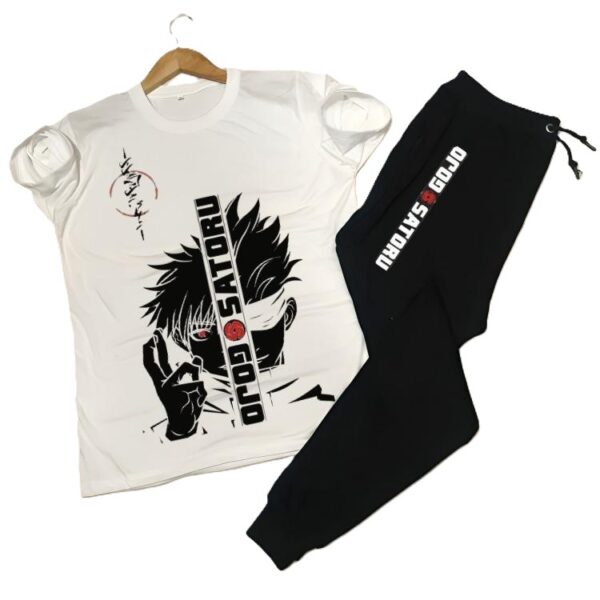 2 Pcs Men's Jersey Printed Track Suit - Image 3